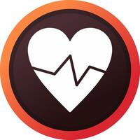 diseño de icono creativo de frecuencia cardíaca vector