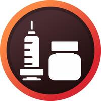 Vaccine Creative Icon Design vector