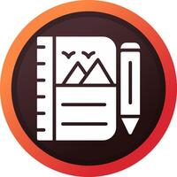 Sketchbook Creative Icon Design vector