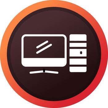 Computer Creative Icon Design vector