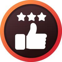 Thumbs Up Creative Icon Design vector