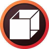 3d Cube Creative Icon Design vector