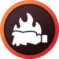 Burn Creative Icon Design vector