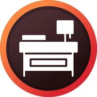 Bedside Table Creative Icon Design vector