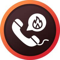 Emergency Call Creative Icon Design vector