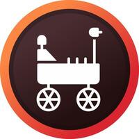 Mars Rover Creative Icon Design vector