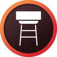 Stool Creative Icon Design vector