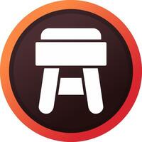 Stool Creative Icon Design vector