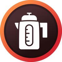 Electric Kettle Creative Icon Design vector