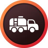 Tanker Truck Creative Icon Design vector