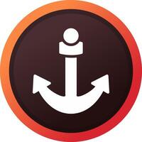 Anchor Creative Icon Design vector