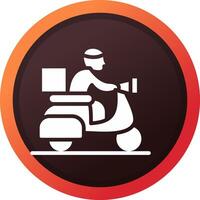 Delivery Bike Creative Icon Design vector