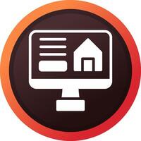 Online Booking Creative Icon Design vector