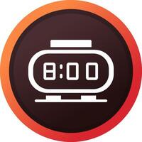 Digital Clock Creative Icon Design vector