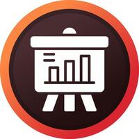 Projector Screen Creative Icon Design vector