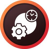 Work Time Creative Icon Design vector