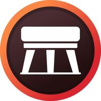 Stool Creative Icon Design vector