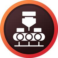 Conveyor Belt Creative Icon Design vector