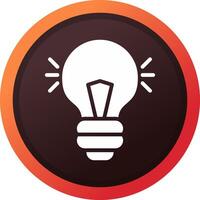 Light Bulb Creative Icon Design vector