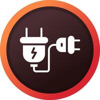 Extension Cord Creative Icon Design vector