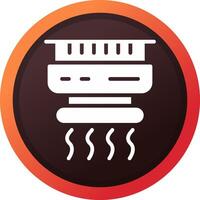 Smoke Detector Creative Icon Design vector