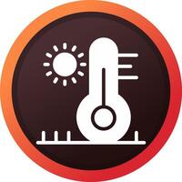 High Temperature Creative Icon Design vector