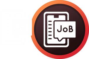 Job Search Creative Icon Design vector