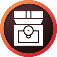 Treasure Chest Creative Icon Design vector