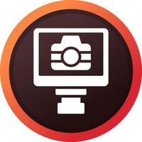 Lcd Camera Creative Icon Design vector