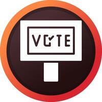 votar diseño de icono creativo vector