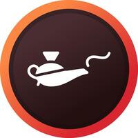 Magic Lamp Creative Icon Design vector