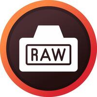 Raw Creative Icon Design vector