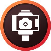 Selfie Stick Creative Icon Design vector