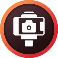 Selfie Stick Creative Icon Design vector