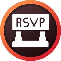 Rsvp Creative Icon Design vector