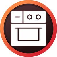 diseño de icono creativo de horno vector