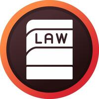 Law Book Creative Icon Design vector