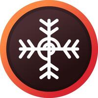 diseño de icono creativo de copo de nieve vector