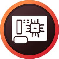 Circuit Board Creative Icon Design vector