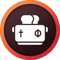 Toaster Creative Icon Design vector