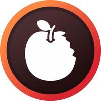 diseño de icono creativo de manzana vector