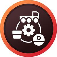 Supply Chain Creative Icon Design vector