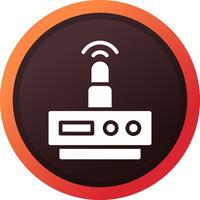 Wifi Router Creative Icon Design vector