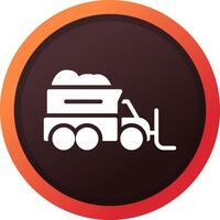 Snowplow Creative Icon Design vector