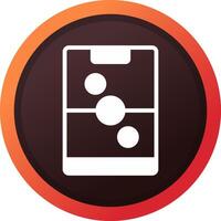 glyph Gradient Corner Design vector