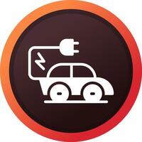 Electric Car Creative Icon Design vector