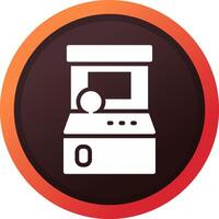 glyph Gradient Corner Design vector
