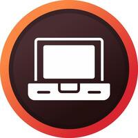 glyph Gradient Corner Design vector
