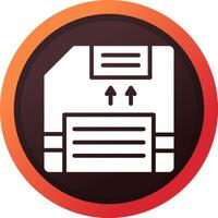 Floppy Disc Creative Icon Design vector