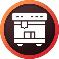3D Printing Creative Icon Design vector